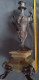 Delcampe - Chandelier Garniture De Cheminée, En Bronze Patine Médaille Sur Base En Onyx Vert Claire. Fin XIXème Siècle. - Chandeliers, Candélabres & Bougeoirs
