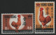 Hongkong 1969 - Mi-Nr. 242-243 * - MH - Jahr Des Hahnes - Nuevos