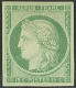 * No 2, Vert, Superbe. - RRR - 1849-1850 Ceres