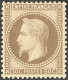 ** No 30, Brun, Très Frais. - TB. - R - 1863-1870 Napoleon III With Laurels