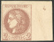 (*) Report I. Petit Chiffre En Marge. No 40Aa, Bdf Avec Chiffre "4", Jolie Pièce. - TB. - RR - 1870 Bordeaux Printing