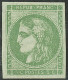 * No 42Bc, Vert-gris, Avec Variété "PRANC", Quasiment **, Superbe. - R - 1870 Bordeaux Printing
