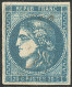 No 46A, Nuance "bleu Acier". - TB - 1870 Bordeaux Printing