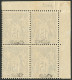 * No 66b, Gris-lilas Foncé, Bloc De Quatre Cdf (un Ex **), Très Frais. - TB. - R - 1876-1878 Sage (Type I)