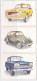 TRADE CARDS, CHOCOLATE, JACQUES, CARS OF 1962, 3X - Jacques