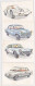 TRADE CARDS, CHOCOLATE, JACQUES, CARS OF 1962, 4X - Jacques