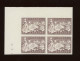 968.  Textile.x 4  (tirage 25 Blocs.) Coin De Feuille - 1941-1960