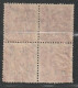 TAIWAN (Formose) - N°77 Obl En Bloc De 4 (1948-49) Sun Yat-sen : 100$ Sur 20$ Rouge - Used Stamps