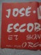 Ancien - Affiche "José ESCOBAR Et Son Orchestre" Publi Atlas Béziers - Afiches & Pósters