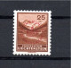 Liechtenstein 1934 Dienstmarke D 15 A Mit Rotem Aufdruck Ungebraucht/MLH - Dienstmarken