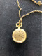 Montre Mécanique Suisse Marque MOERIS  Plaquée Or,  Pendentif Avec Chaîne - Schmuckuhren