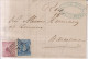 Año 1876 Edifil 175-188 Alfonso XII Carta De Caldes De Montbuy Matasellos Rombo Membrete Jose Poch - Storia Postale