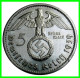 GERMANY - ALEMANIA DEUTFCHES REICH SERIE DE 7 MONEDAS DE 5.00 REICHSMARK AÑO 1939 MONEDAS DE PLATA - 29 MM.  HINDENBURG - 5 Reichsmark