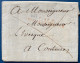 Lettre Marque De PORT PAYE En Rouge " P48P / STe MERE L'EGLISE " 1 DEC 1814 (INDICE 19) Pour COUTANCES Rare - ....-1700: Precursori