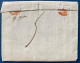 Lettre Marque De PORT PAYE En Rouge " P48P / STe MERE L'EGLISE " 1 DEC 1814 (INDICE 19) Pour COUTANCES Rare - ....-1700: Precursori