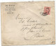 LUXEMBOURG 10C SEUL LETTRE COVER LUXEMBOURG 1912  POUR PARIS - 1906 Guillaume IV