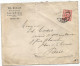 LUXEMBOURG 10C SEUL LETTRE COVER LUXEMBOURG 1912  POUR PARIS - 1906 Guillermo IV