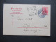 DR 1904 Germania GA Sauberer Stempel Karlsruhe (Baden) 2 Nach Italien Mit Ank. Stempel Pallanza / PK Weltpostverein - Cartoline