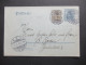 DR 1907 Germania GA Sauberer Stempel Öhningen (Baden) Nach Baden-Baden Mit Ank. Stempel - Briefkaarten