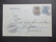 DR 1907 Germania GA Sauberer Stempel Öhningen (Baden) Nach Baden-Baden Mit Ank. Stempel - Cartes Postales