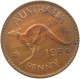 AUSTRALIA PENNY 1958 ELIZABETH II. (1952-) #MA 065190 - Penny