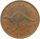 AUSTRALIA PENNY 1964 ELIZABETH II. (1952-) #MA 065189 - Penny