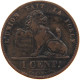 BELGIUM CENTIME 1907 LEOPOLD II. 1865-1909 #MA 100694 - 1 Cent