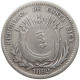 COSTA RICA 50 CENTAVOS 19231892 OVER 25 CENTAVOS #MA 025563 - Costa Rica