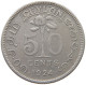 CEYLON 50 CENTS 1924  #MA 025969 - Sri Lanka