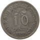 CEYLON 10 CENTS 1892 VICTORIA 1837-1901 #MA 021240 - Sri Lanka