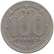 CENTRAL AFRICAN STATES 100 FRANCS 1967  #MA 065283 - Centrafricaine (République)