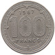CENTRAL AFRICAN STATES 100 FRANCS 1967  #MA 065283 - República Centroafricana