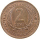 BRITISH CARIBBEAN TERRITORIES 2 CENTS 1965 ELIZABETH II. (1952-) #MA 065004 - Britse Caribische Gebieden