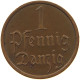 DANZIG PFENNIG 1937  #MA 100553 - Autres & Non Classés