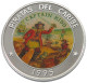 CUBA 10 PESOS 1995 ALUMINIUM PATTERN , REEDED EDGE, PIRATAS DEL CARIBE #MA 015057 - Cuba