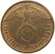 DRITTES REICH 2 PFENNIG 1938 D ZWEIMAL 1938 #MA 011979 - 2 Reichspfennig