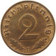 DRITTES REICH 2 PFENNIG 1938 D  #MA 011986 - 2 Reichspfennig