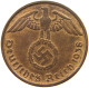 DRITTES REICH 2 PFENNIG 1938 D  #MA 011986 - 2 Reichspfennig