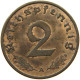 DRITTES REICH 2 PFENNIG 1937 A  #MA 100011 - 2 Reichspfennig