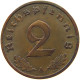 DRITTES REICH 2 PFENNIG 1937 A  #MA 100014 - 2 Reichspfennig