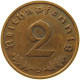 DRITTES REICH 2 PFENNIG 1936 D  #MA 100025 - 2 Reichspfennig