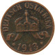 DEUTSCH OSTAFRIKA HELLER 1913 A  #MA 099938 - Deutsch-Ostafrika