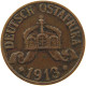 DEUTSCH OSTAFRIKA HELLER 1913 A  #MA 098552 - German East Africa