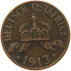 DEUTSCH OSTAFRIKA HELLER 1913 A  #MA 098534 - Deutsch-Ostafrika
