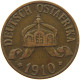 DEUTSCH OSTAFRIKA HELLER 1910 J  #MA 099996 - German East Africa