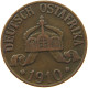 DEUTSCH OSTAFRIKA HELLER 1910 J  #MA 099950 - Africa Orientale Tedesca