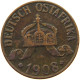 DEUTSCH OSTAFRIKA HELLER 1908 J  #MA 099975 - Duits-Oost-Afrika