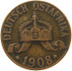 DEUTSCH OSTAFRIKA HELLER 1908 J  #MA 098519 - Deutsch-Ostafrika