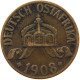 DEUTSCH OSTAFRIKA HELLER 1908 J  #MA 098537 - German East Africa