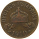 DEUTSCH OSTAFRIKA HELLER 1910 J  #MA 099989 - Duits-Oost-Afrika